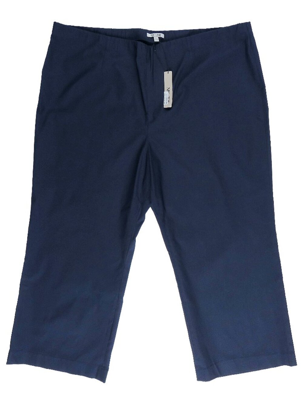 NWT NIC+ZOE Dark Indigo Wonderstretch Wide Leg Pull-On Pants Size 22W Plus